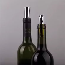 20 discos vertedor de vino de papel de aluminio plateado plegable Flexible reutilizable Mini disco de boquillas para detener de goteo